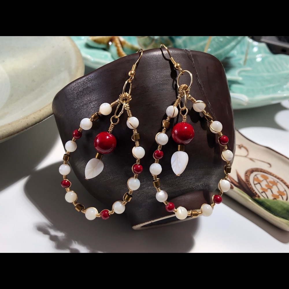 Hand wired earrings!